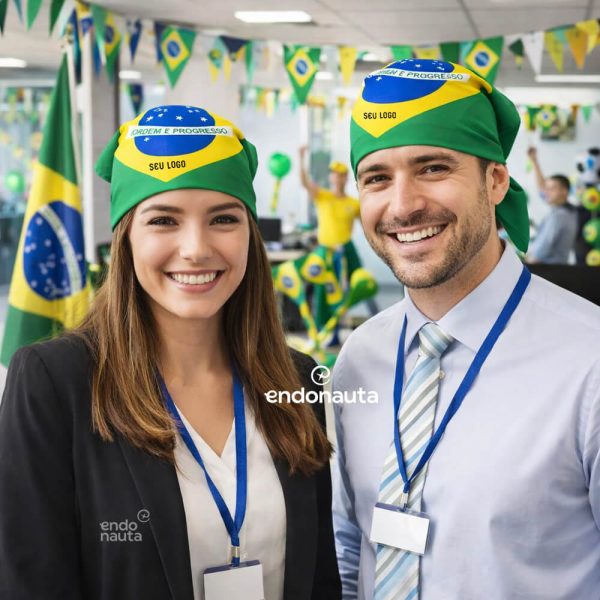 Bandana personalizada para copa do mundo brinde corporativo