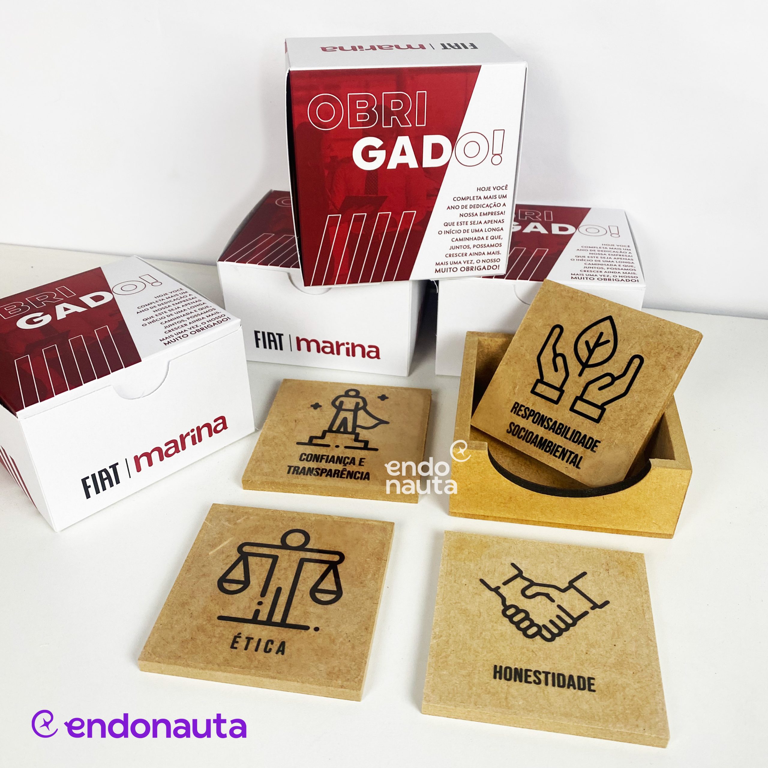 kit porta copos de mdf para brinde de tempo de casa