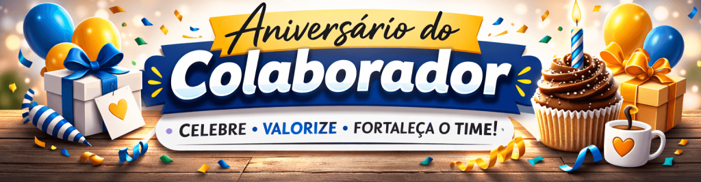 Brindes aniversário do colaborador