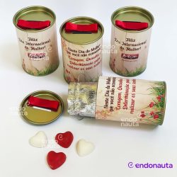 Brinde personalizado com cofre para Dia das Mães com Sabonete