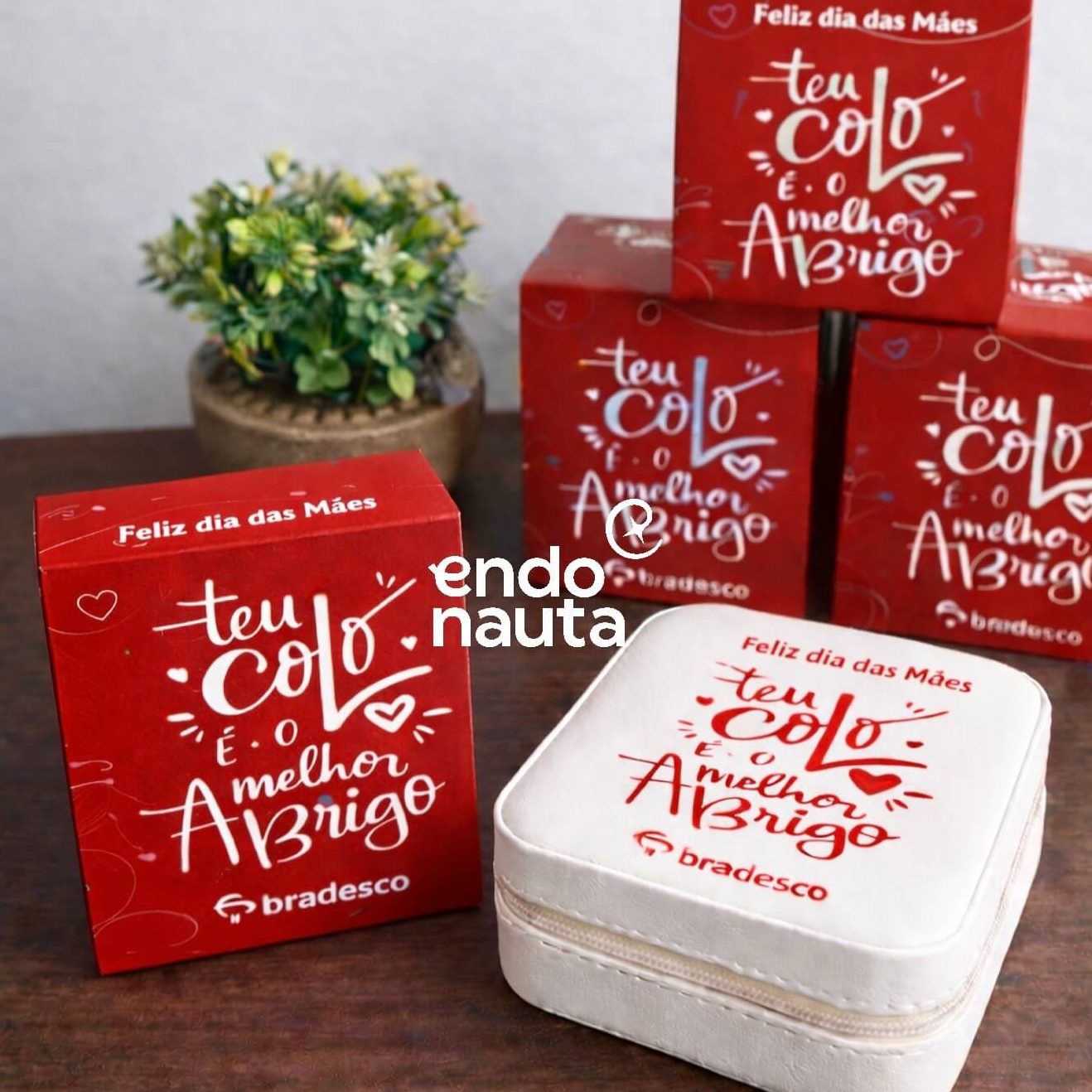 Kit Preciosa Dia das Mães Brinde com caixa personalizada e porta jóias personalizado.