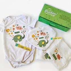 Foto com o Kit Maternidade com Body