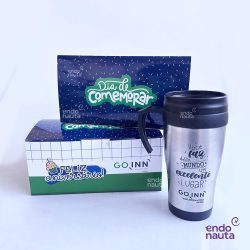 kit bremen caneca chopp personalizada com brinde caixa aniversário do colaborador