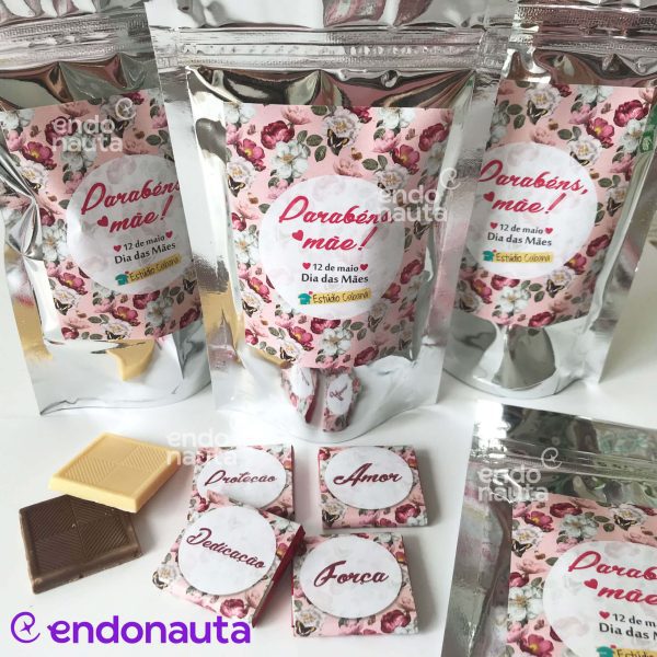 Chocolate corporativo personalizado brinde dia das mães