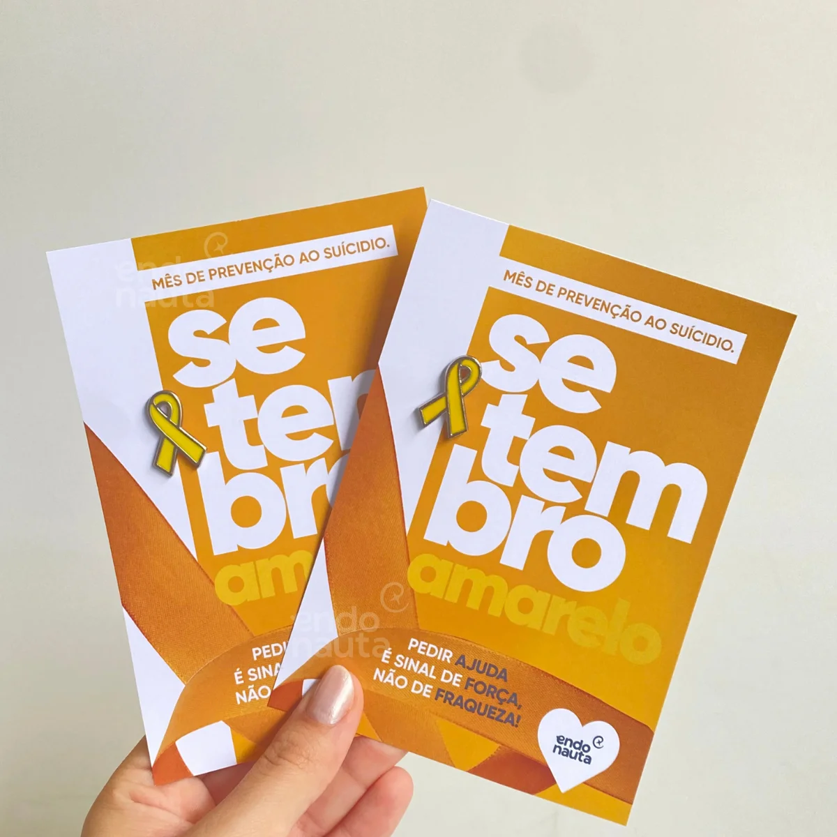 Cartão Pin Setembro Amarelo