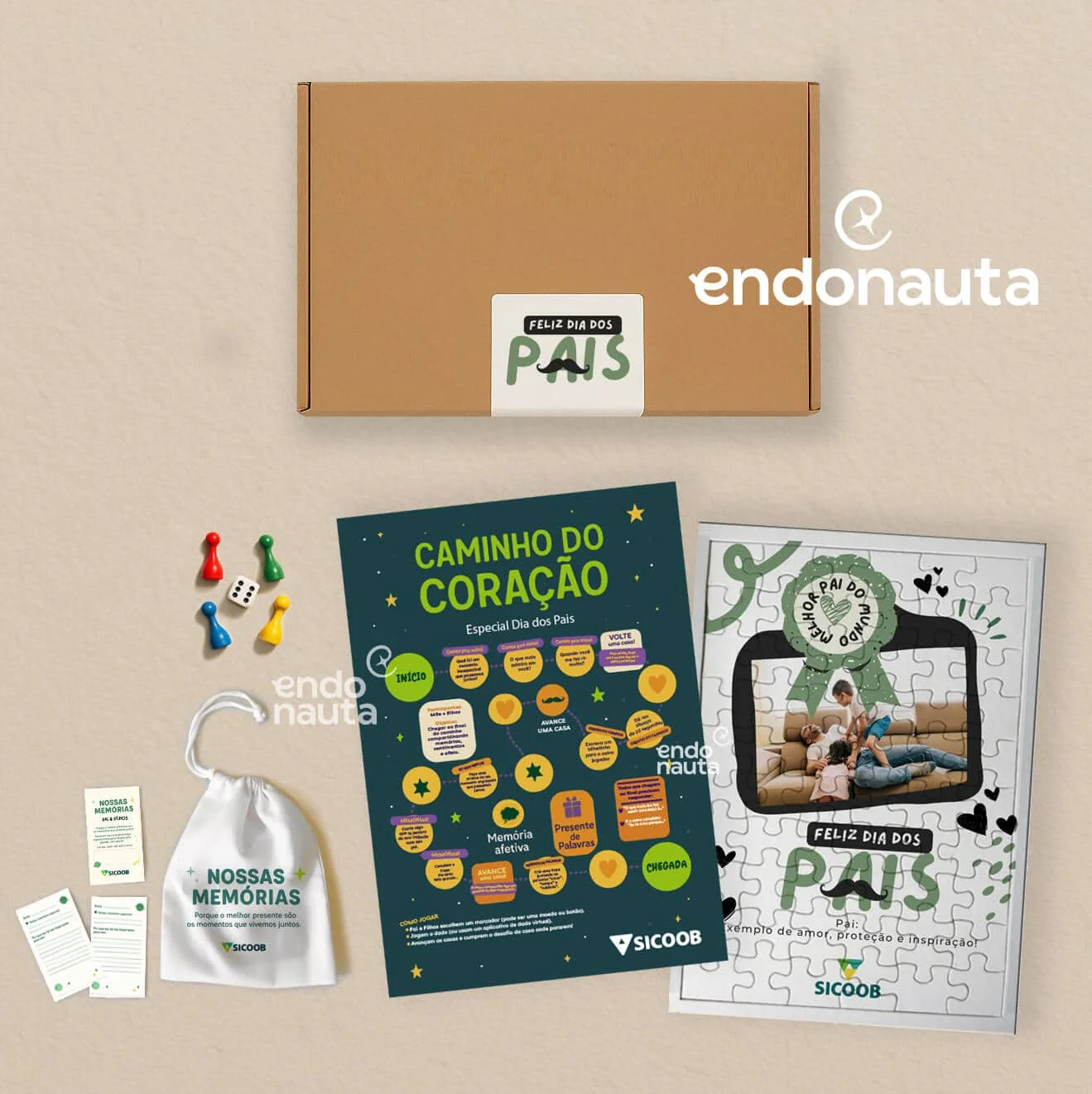 Kit Caminhos do Coração Brinde Dia dos Pais