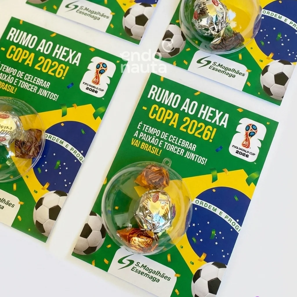 027 Cartão Bola Brinde Copa do Mundo