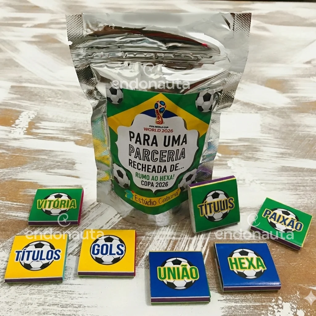 Saquinho ocm 06 chocolates personalizados